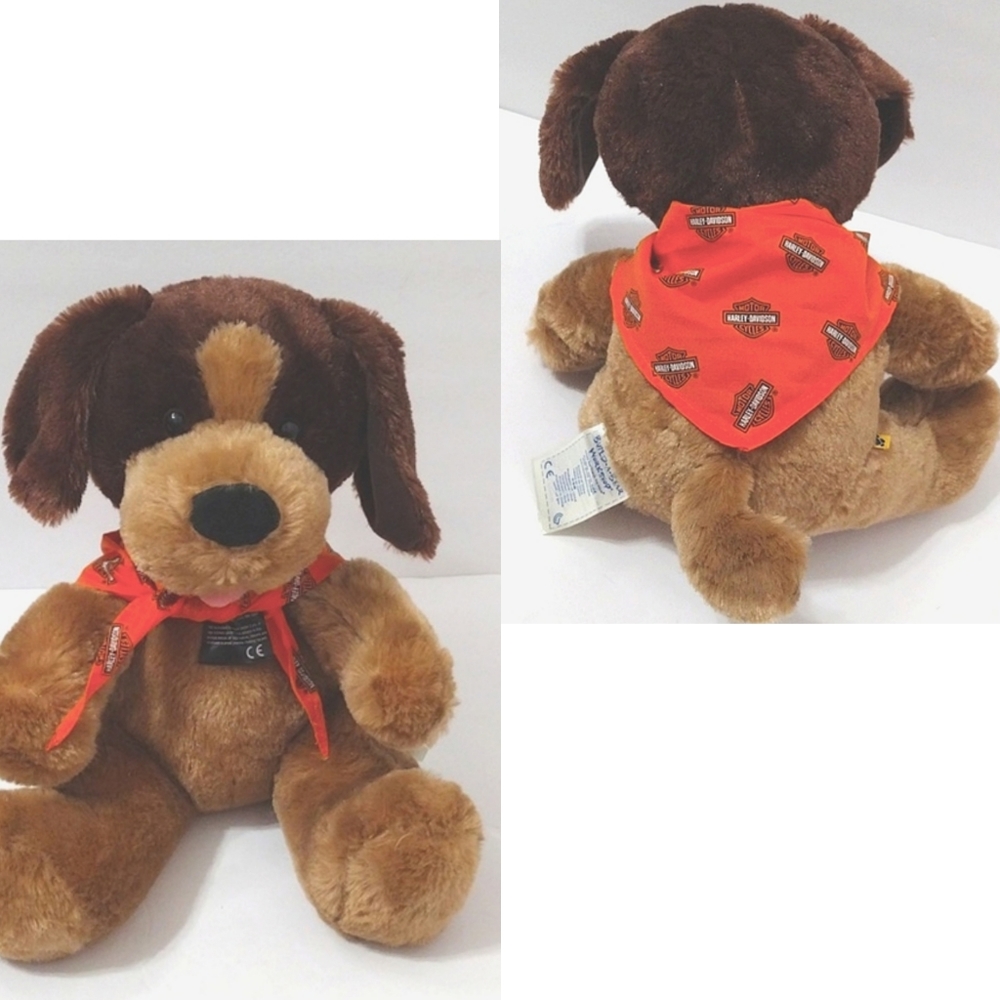 Build-A-Bear Harley-Davidson 11" Plush Bear with Bandana Collectible